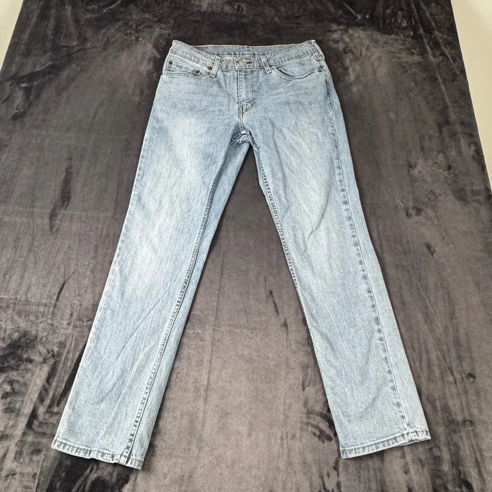 Levi's 511 Slim Fit Jeans Mens 32x30 Light Wash Blue Denim 04511-1432